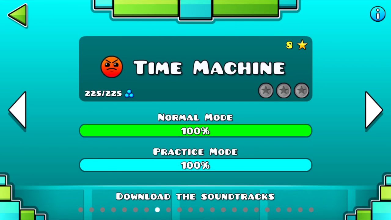 Geometry Dash Time Machine but it speeds up and slows down throughout the level