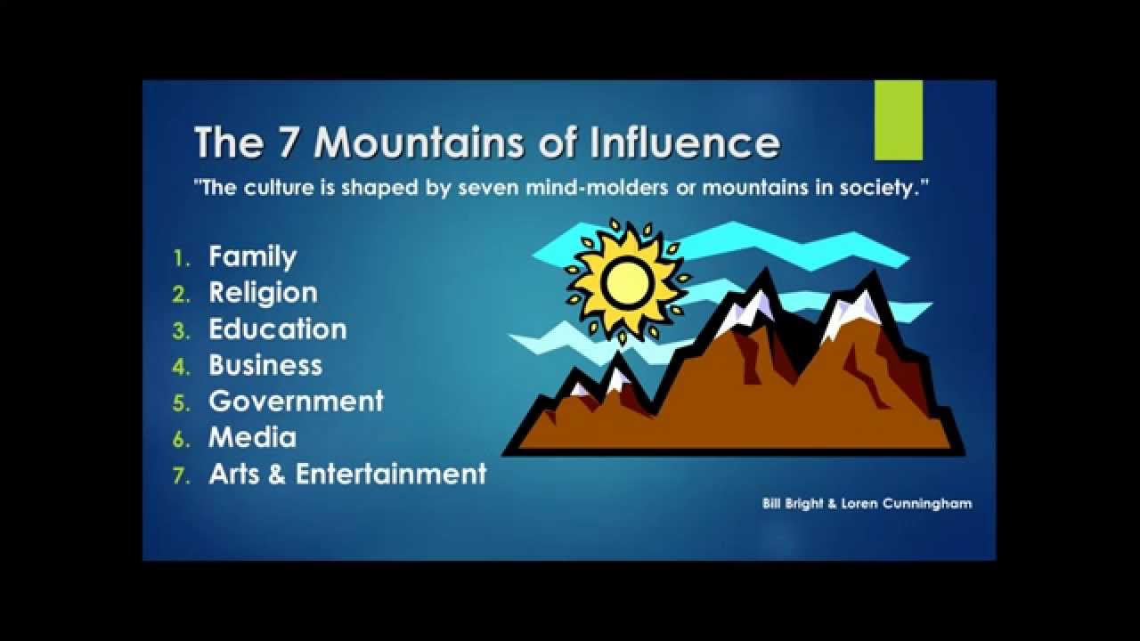 The Seven Mountains of Influence and How You Influence Them