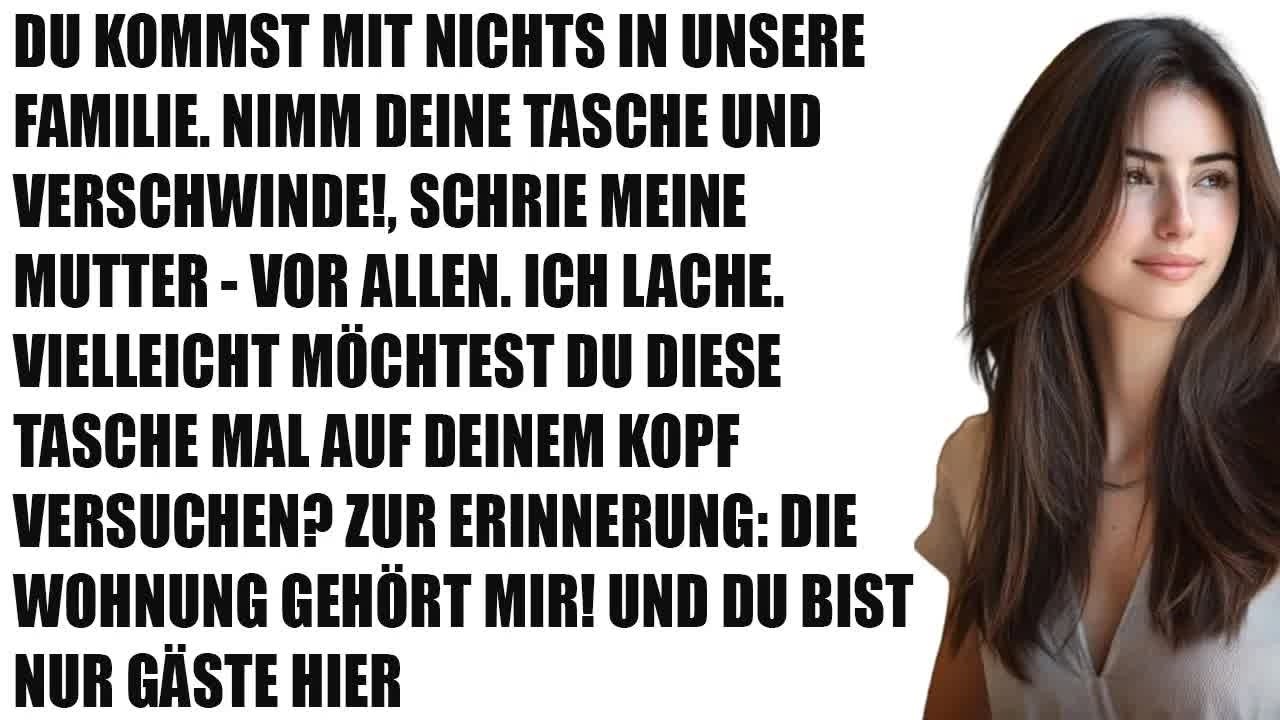 „Wie wagst du es zu reden？“ schrie meine Mutter – dann öffnete ich meine Tasche