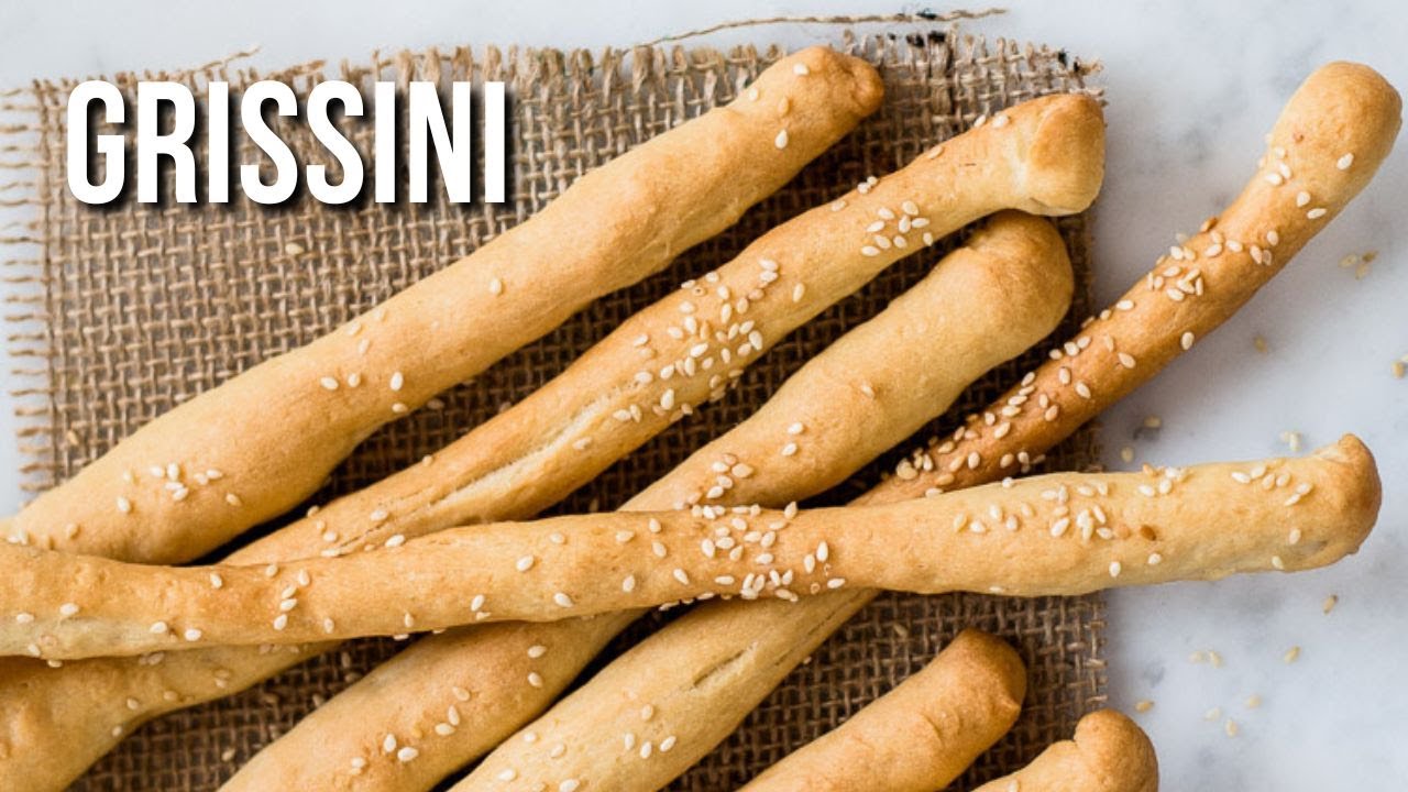 Receita de Grissini com Queijo Parmesão