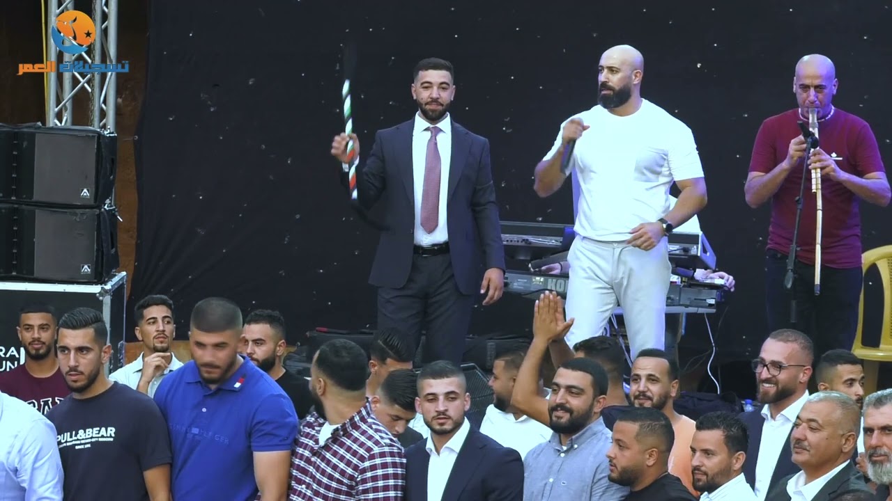 استقبال عريس الزين عبود الخطيب دير جرير - الفنان باسل جبارين