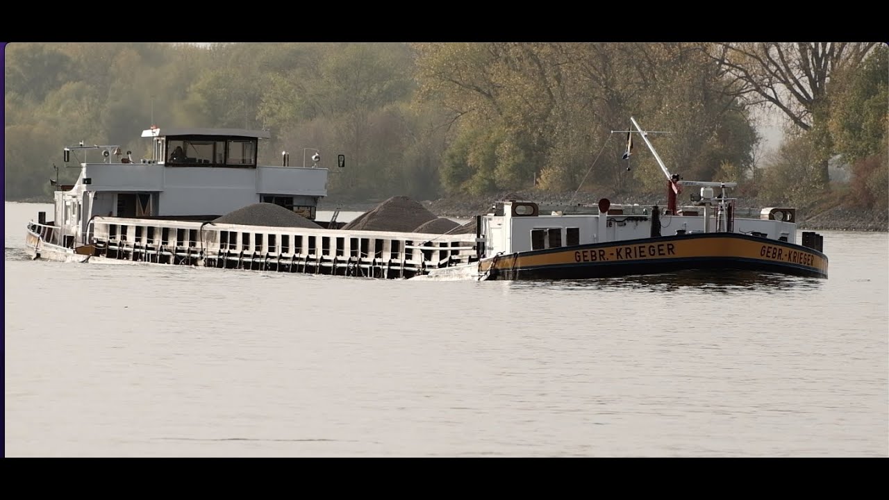 #30 Marine Traffic / Binnenschiffe / Inland Vessels - Schiffe auf dem Rhein bei Kernkraftwerk Biblis