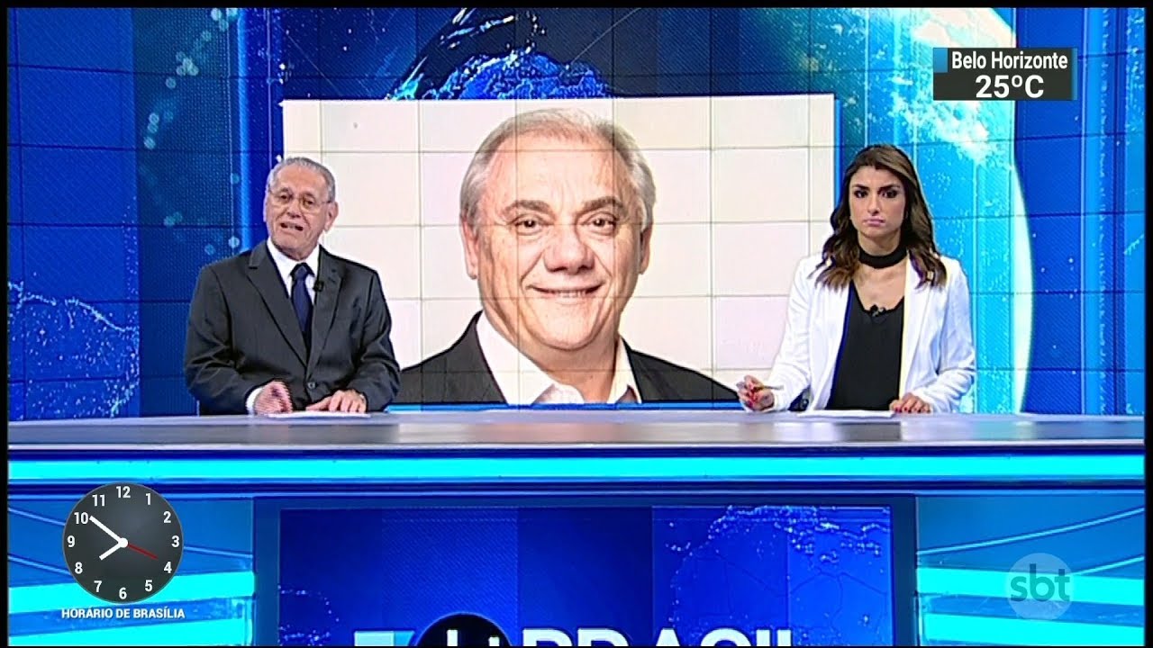 Início do SBT Brasil e anúncio da morte de Marcelo Rezende - 16/09/2017 (HD)