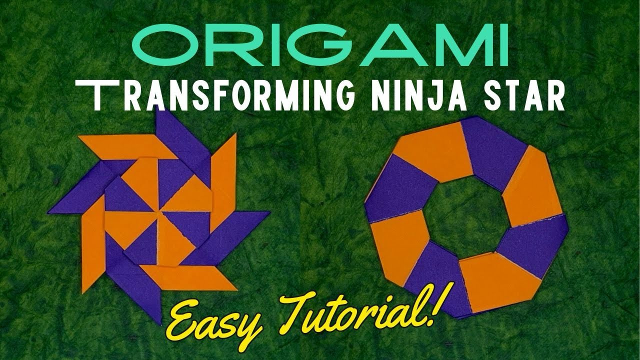 Origami Transforming Ninja Star || Easy Tutorial