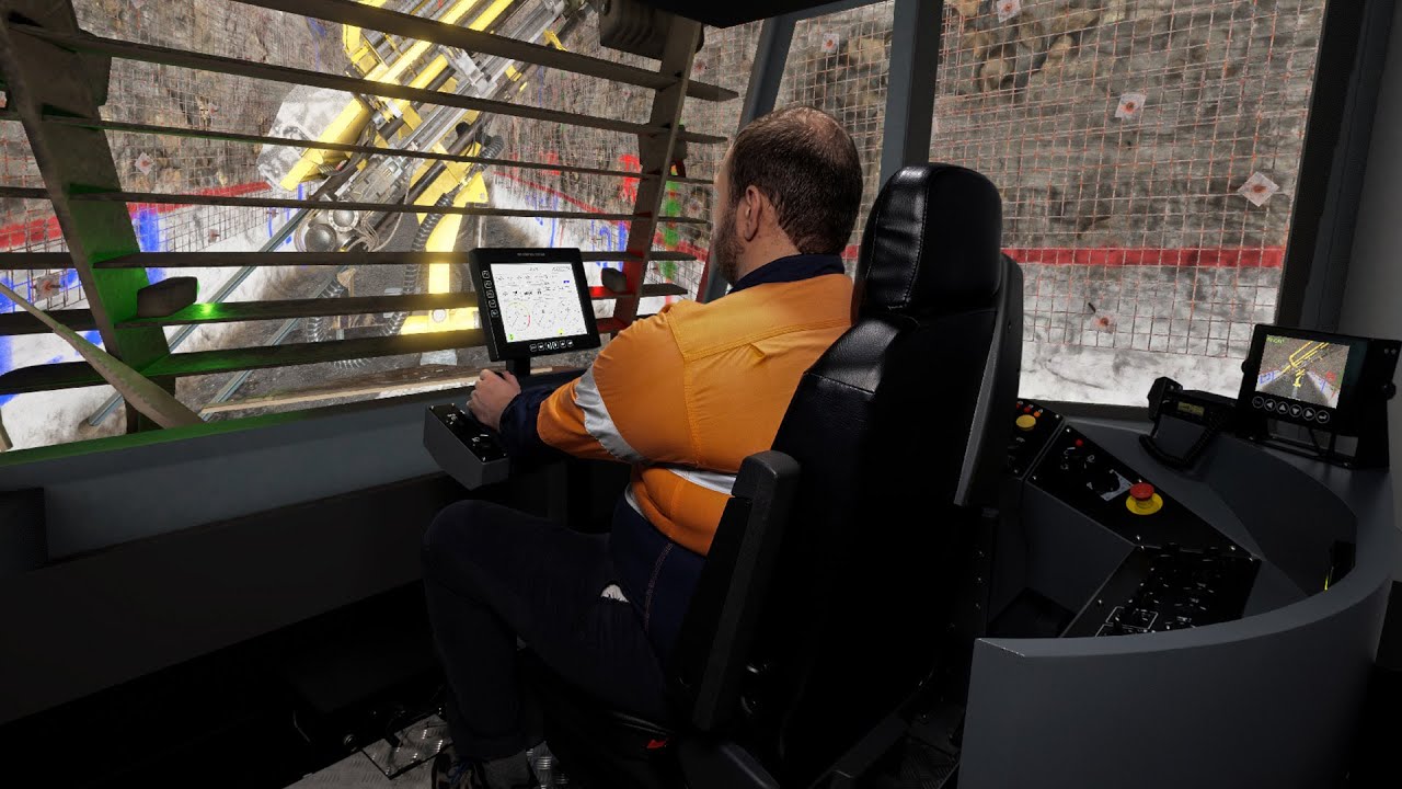 CYBERMINE Epiroc M6 C Drill Rig Simulator