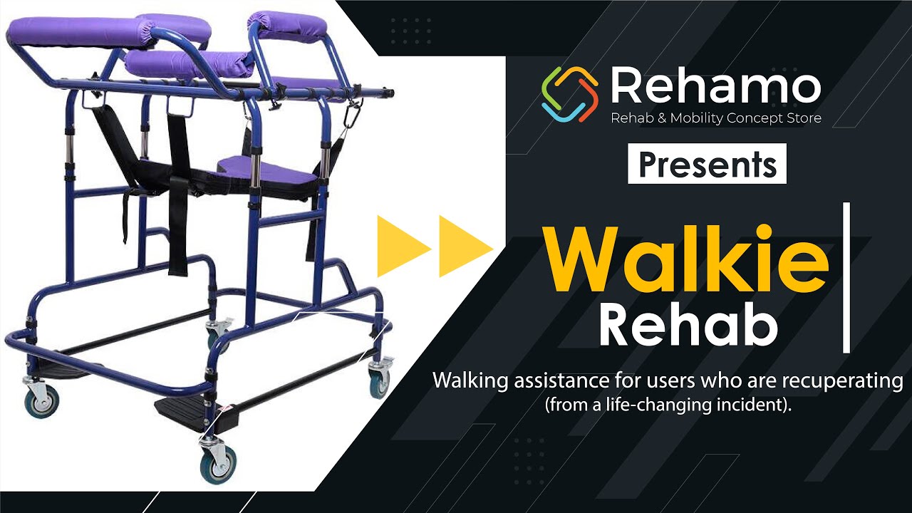 Adult Walker | Walkie Rehab | Walker for rehabilitation walking training | Height Adjustable Walker