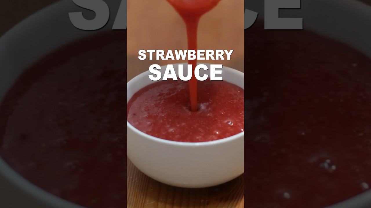 Easy Strawberry Sauce recipe #shorts