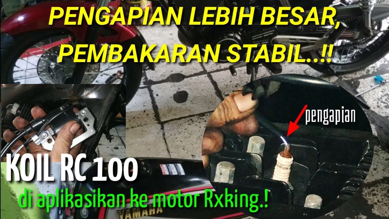 BISA KITA APLIKASIKAN KOIL SUZUKI RC 100 DIPASANG DI RXKING,PENGAPIAN LEBIH STABIL.....