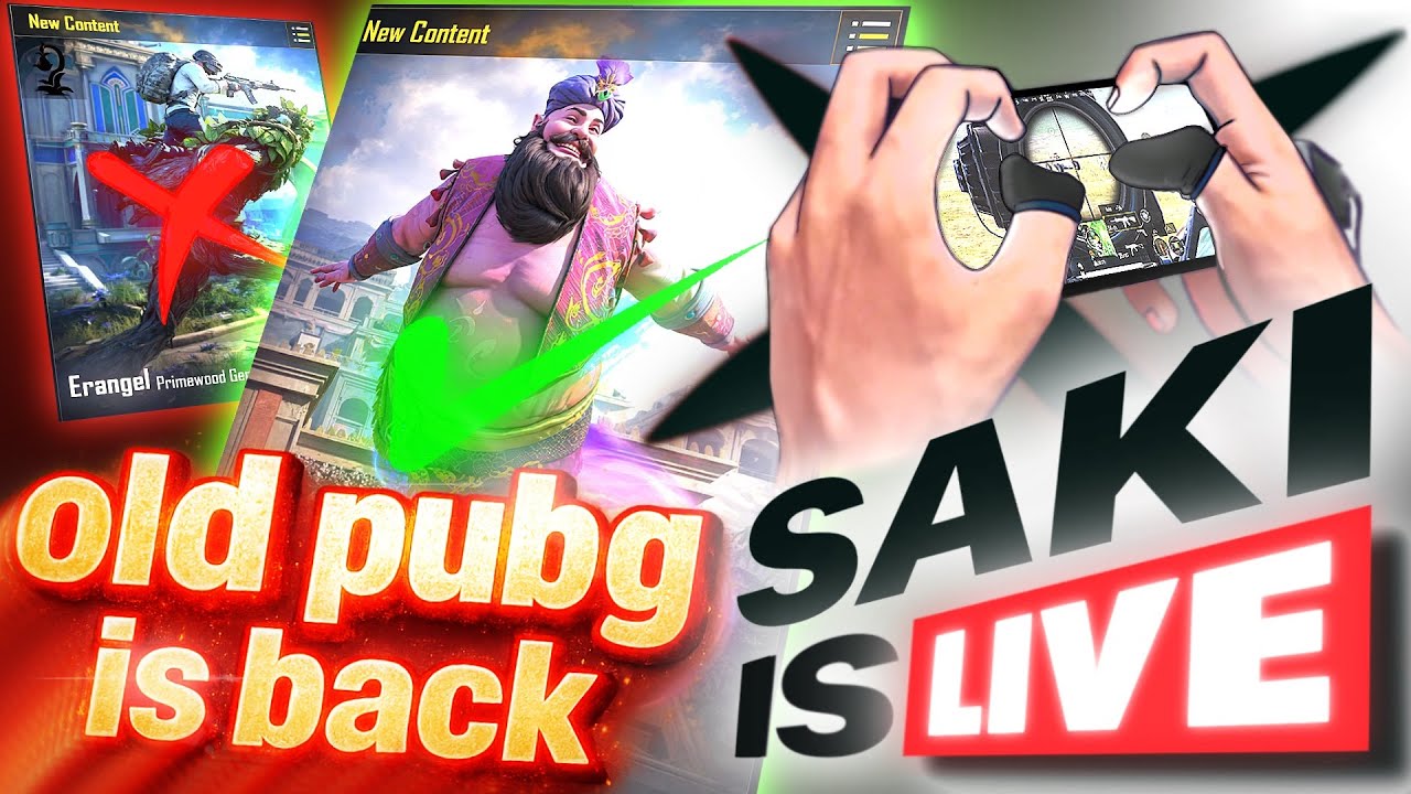 🇧🇩Finally Old Pubgm চলে আসছে!!!😍😍1v4 SAKI is back.!🔥LETS GO 500 SUBS!!!🔥উড়াধুরা রাশ!🔥