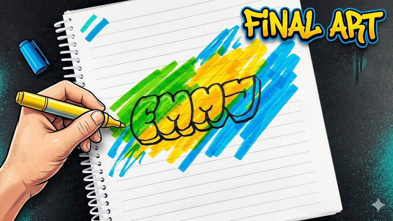 Watch Me Turn Simple EMMY into Amazing Graffiti Art!