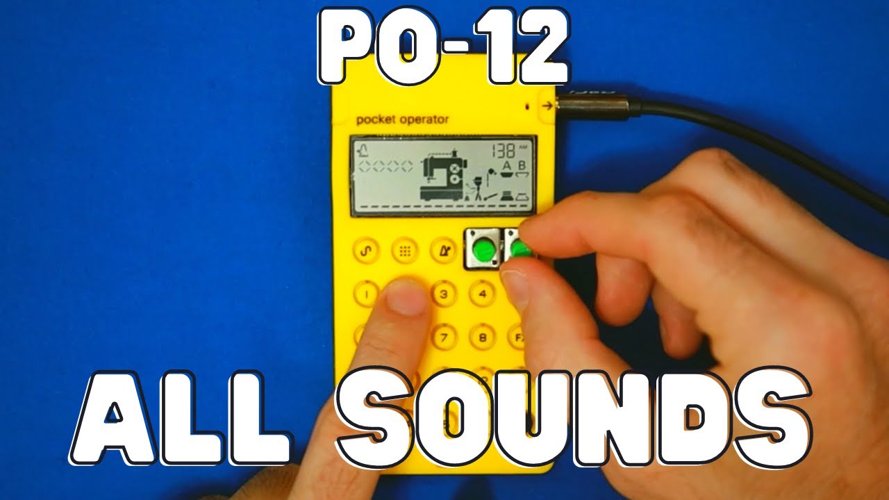All sounds of the PO-12 Rhythm // In + out of Context  🤐