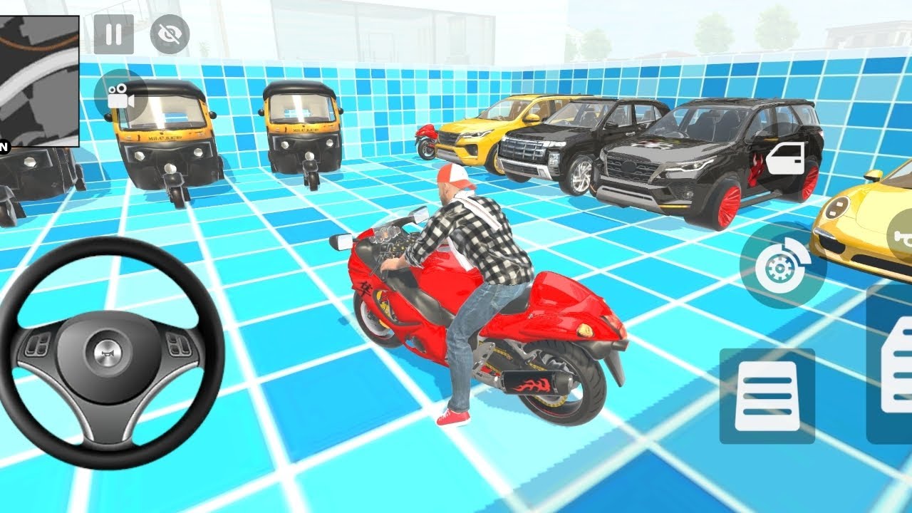 🤩Car Bike Game: Franklin Order In Indian White Car and drivers  a Indian Police SUV Game💥 Must watch