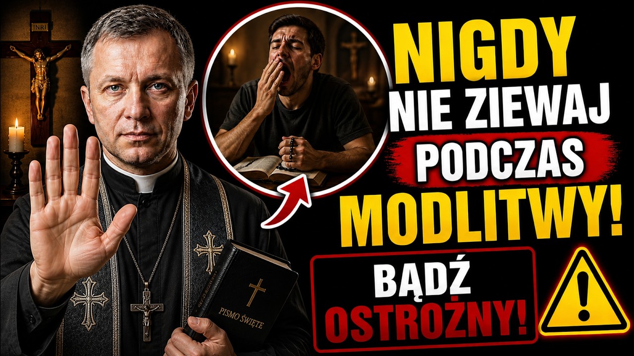 NIGDY NIE ZIEWAJ PODCZAS MODLITWY! – KAPŁANI OSTRZEGAJĄ | Ks. Piotr Nowak
