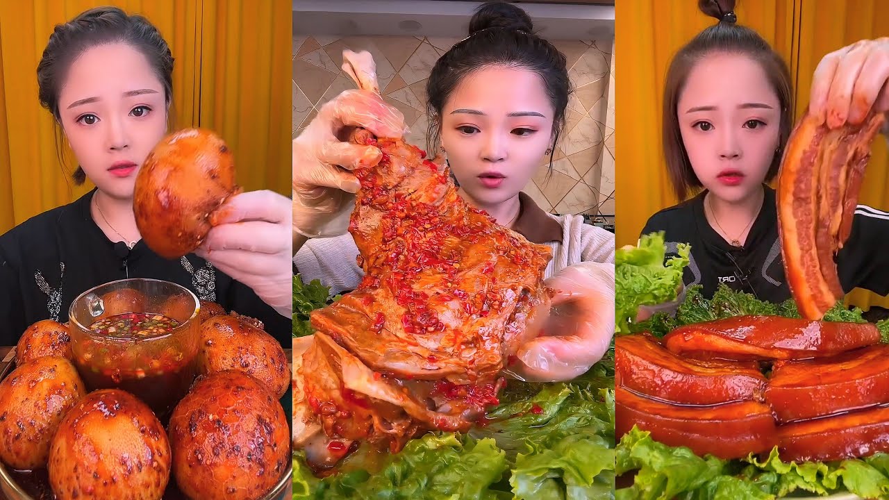 Real Mukbang :) spicy Pork Bellly Soothing Sounds While Enjoying Delicious 먹방 모음이 팅쇼 리얼 사운드 #1670