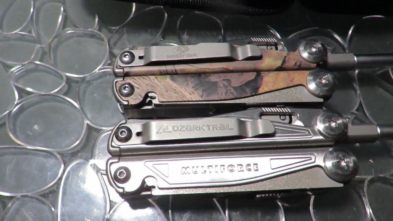 MOSSY OAK 17-in-1 Multi-Tool (Break-up Country Camo) vs OZARK TRAIL Multiforce 18-in-1 Multi-Tool