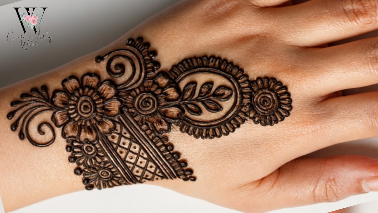 Mehndi design simple back hand | Beautiful trending mehndi designs 