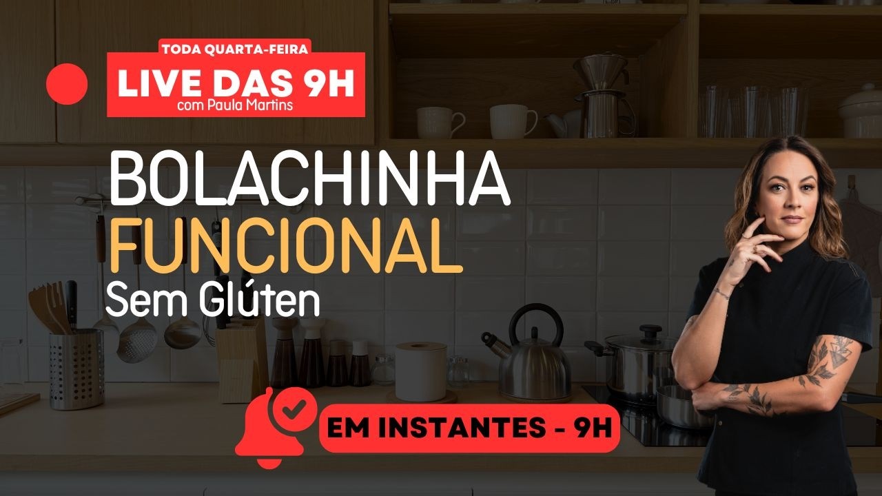 LIVE DAS 9HS - BOLACHINHA FUNCIONAL SEM GLÚTEN