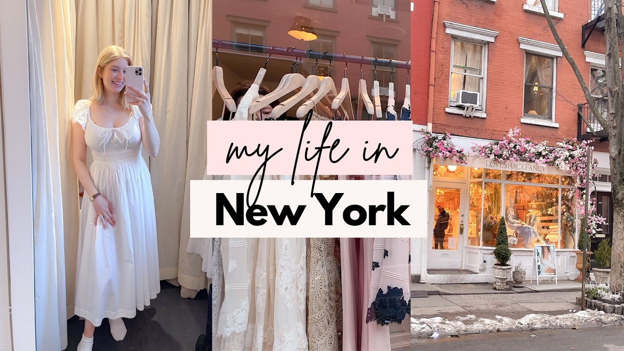 My Life in New York Vlog! Book Club, West Village Shopping, Workouts, Rainy Spring Days
