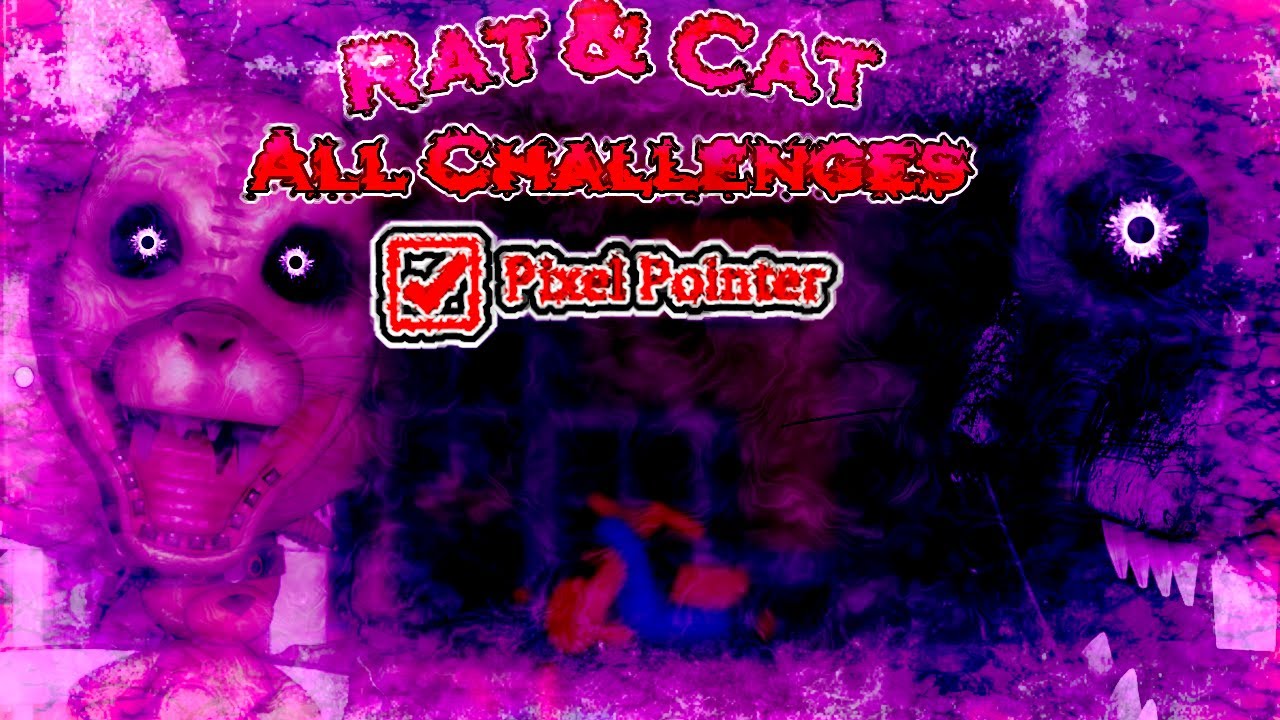 Rat and Cat but flashlight is very tiny and cat is meanie
