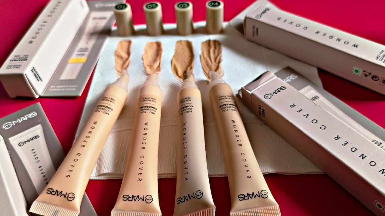 MARS Wonder cover concealer||All Shades Review & Swatches||#marscosmetics#concealer