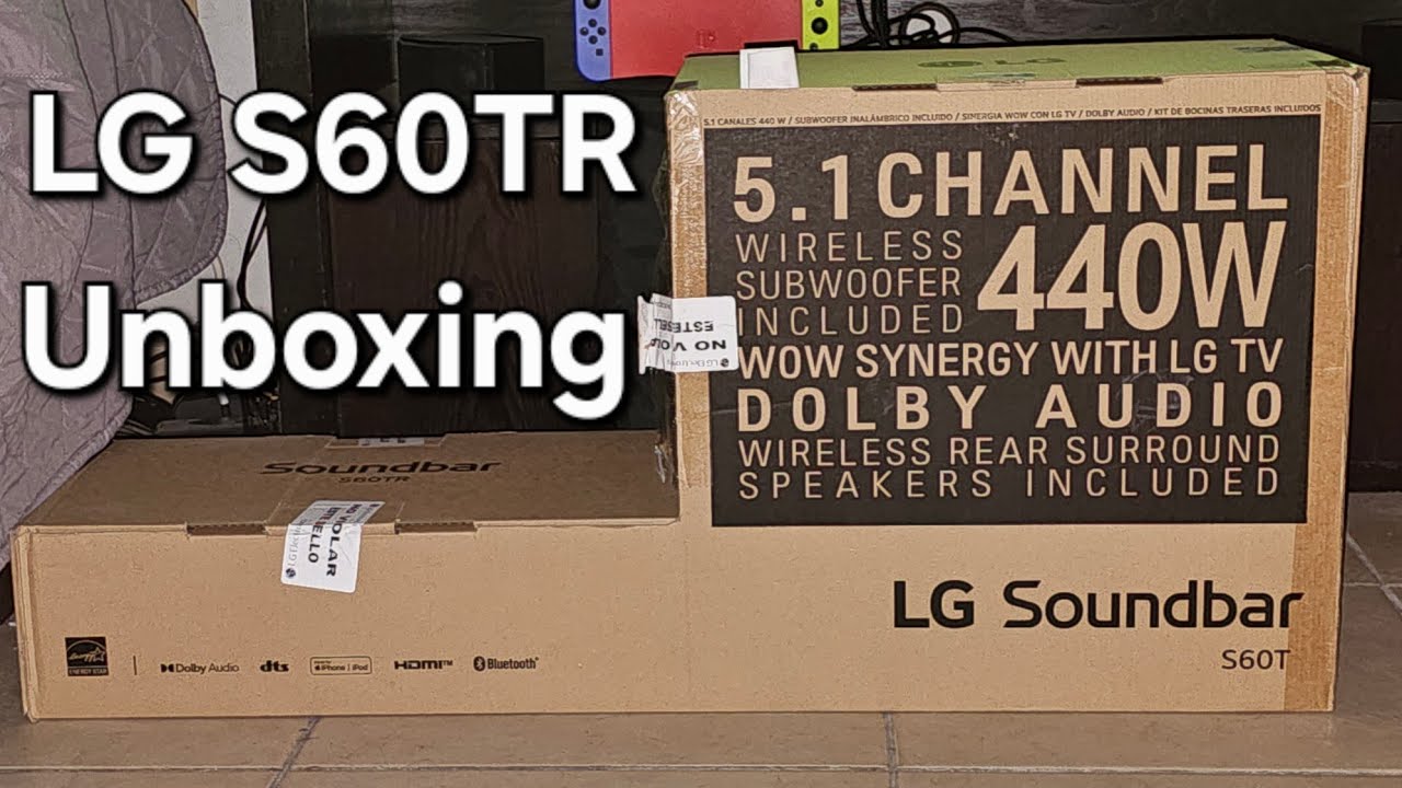 Unboxing barra de sonido LG S60TR