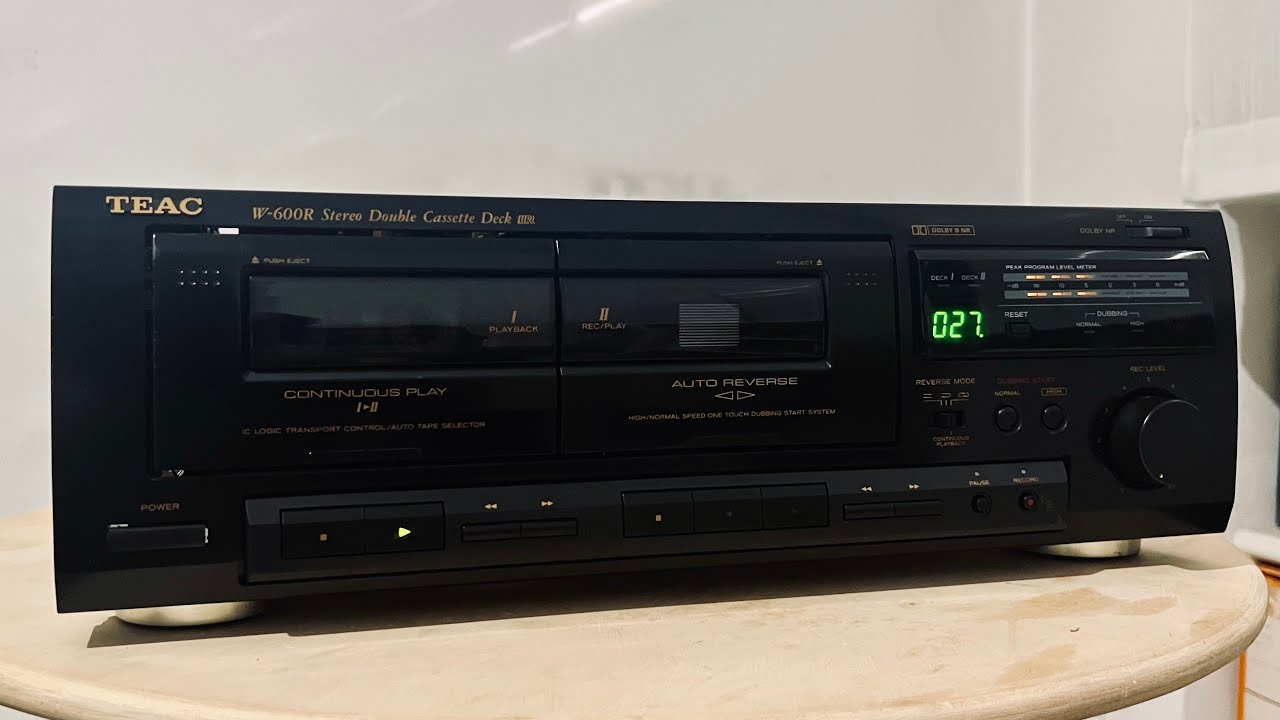 TEAC Stereo Double Cassette Deck W-600R - Play Time & What's inside?