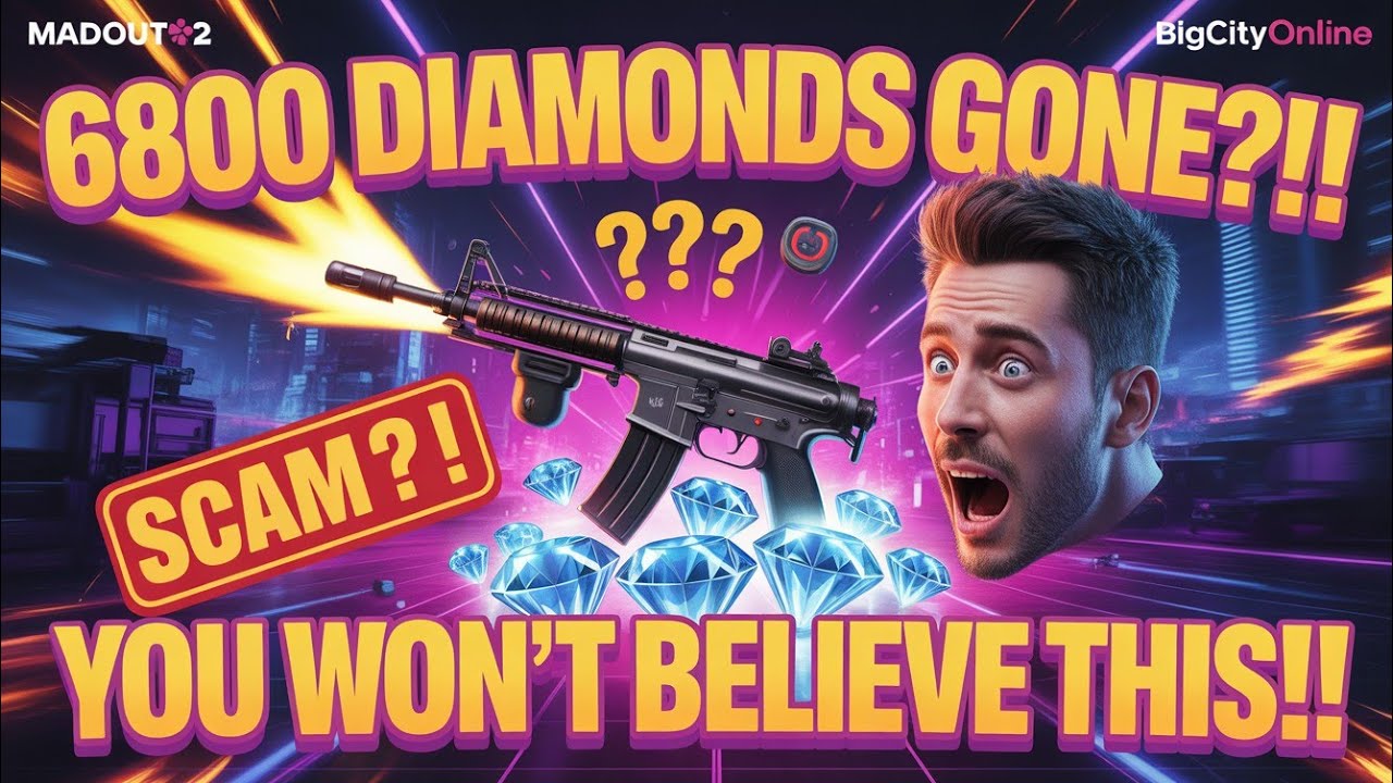 6800 Diamonds Successfully WASTED on M4A1 Gun In MadOut2 💎  Madout 2 Scam Exposed 😱