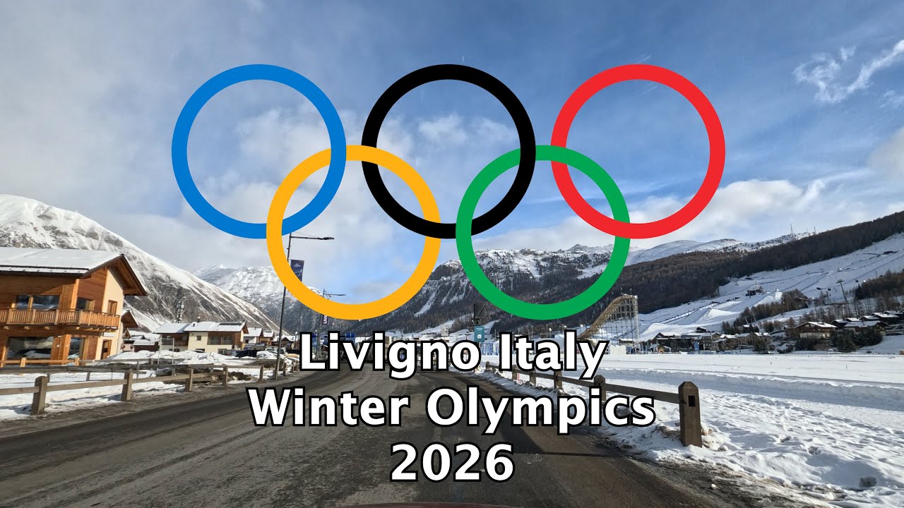 Livigno Winter Olympic Town 2026 | Italy | 4K Scenic Drive