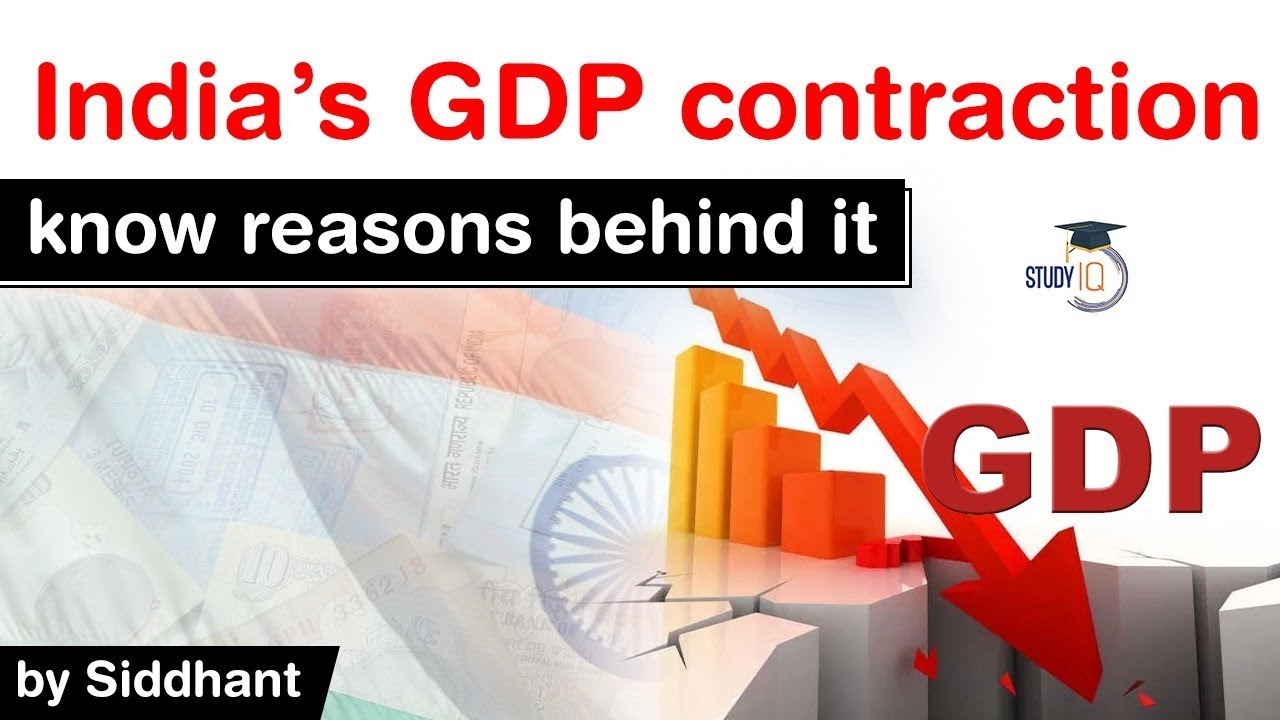 Indian Economy Slowdown 2020 - Decoding contraction of India's GDP numbers #UPSC #IAS