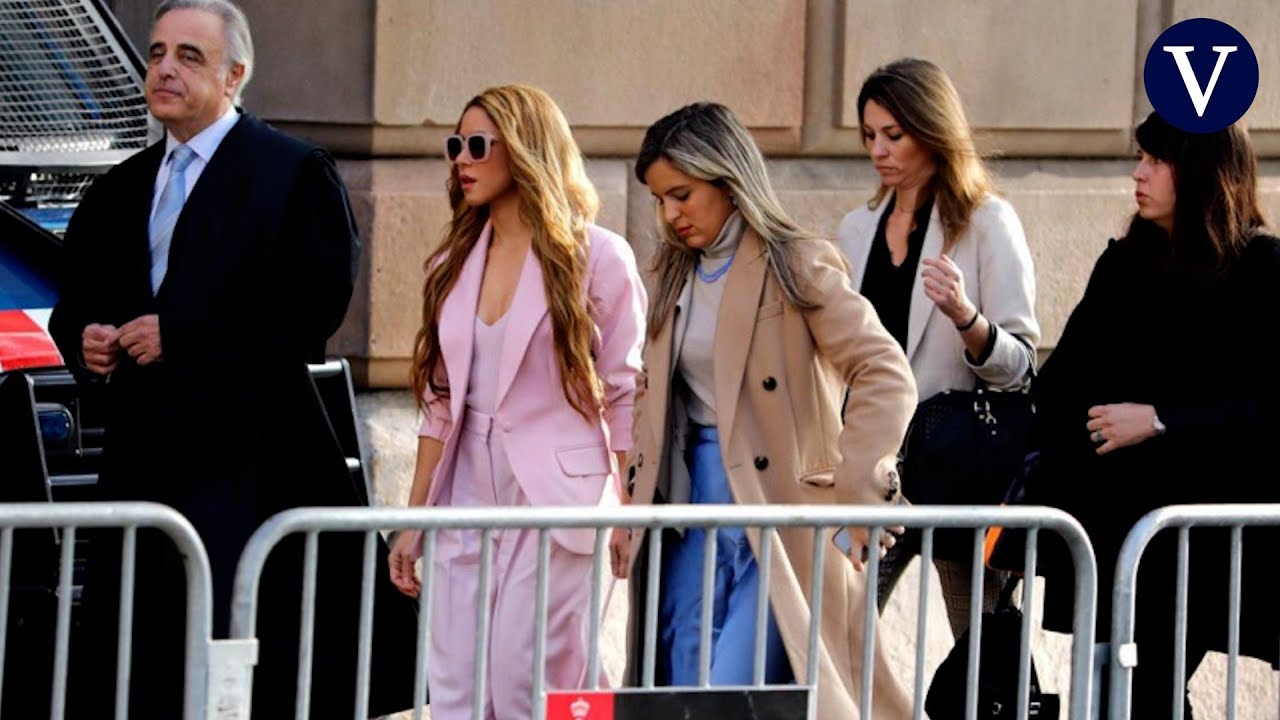 Shakira llega al tribunal para ser juzgada por fraude fiscal