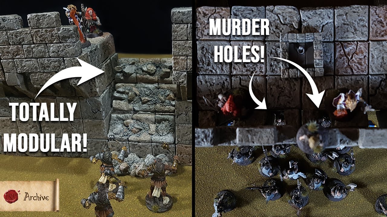 In-Depth Modular Walls for D&D - with Murder Holes!
