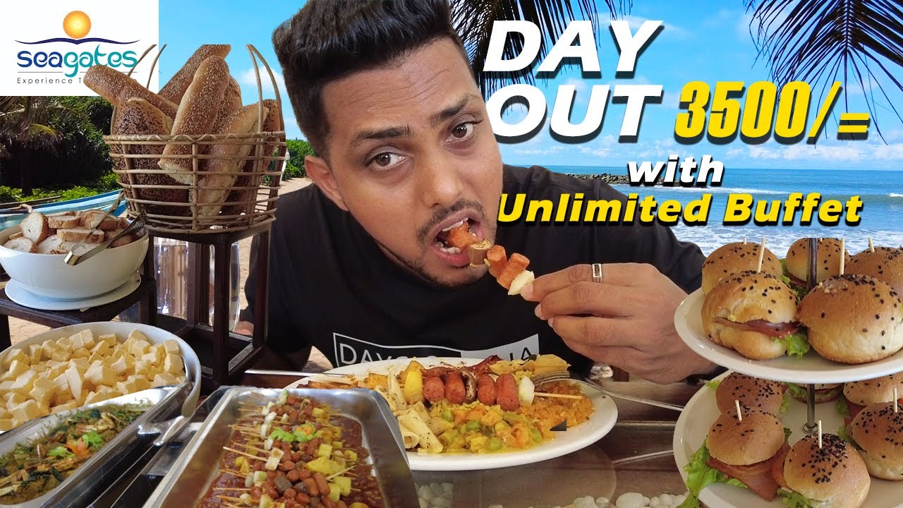 කෑම ජාති 75 කටත් වැඩි Unlimited lunch buffet එක | Seagates Kalutara