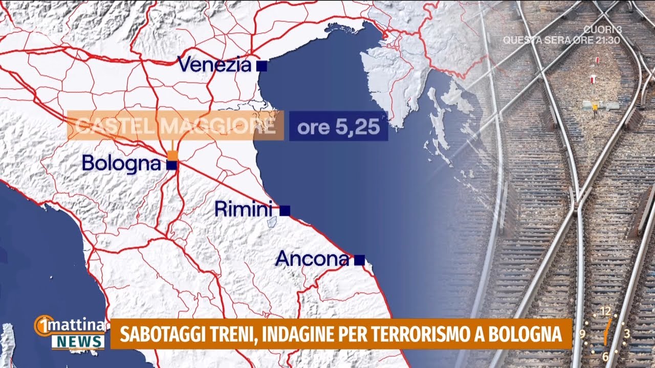 Allarme sabotaggi ferroviari: si indaga per terrorismo - 1mattina News 09/02/2026