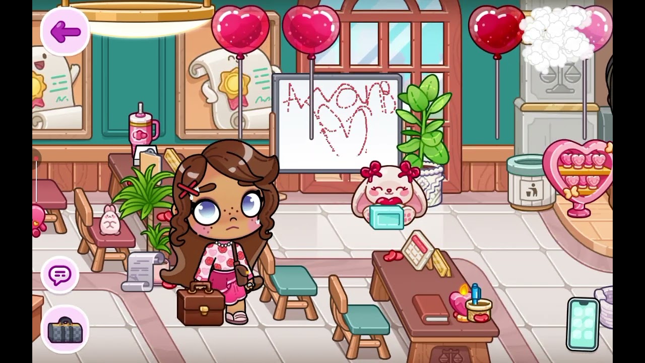 Work routine in avatar world 🌎🎀✨🐞🥪📕♥️💢❤️🌹