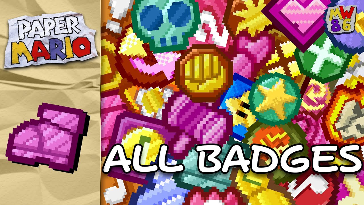 All Badges In Paper Mario! (N64)