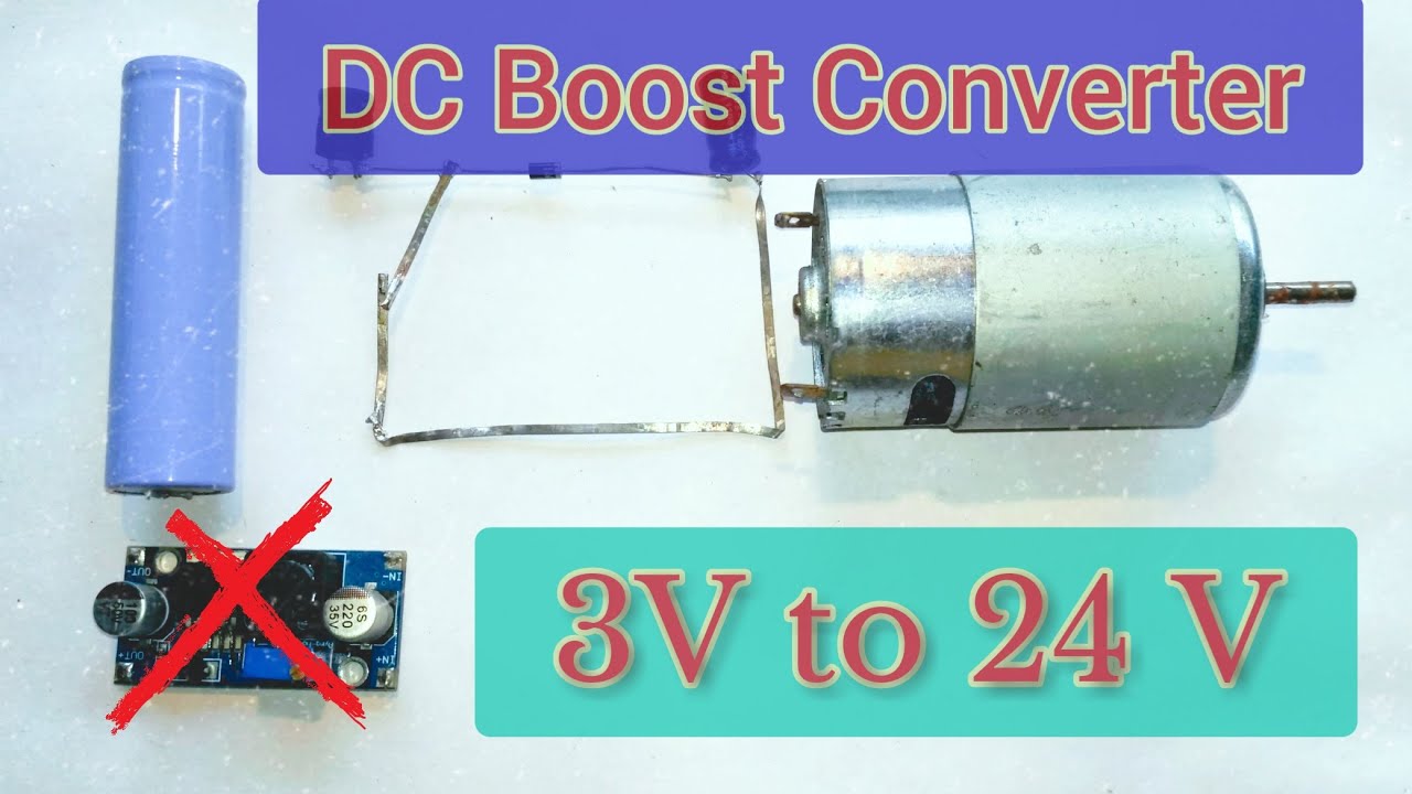 How to make Voltage Booster 3v to 24 Voltage ! Homemade step up Booster Module(science project)