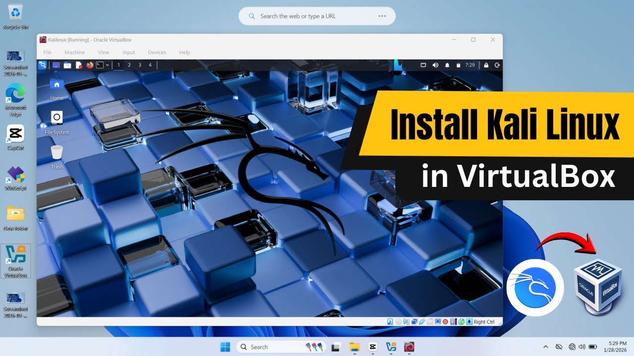 How to Install Kali Linux in VirtualBox | Kali Linux in VirtualBox (Full Guide 2026)