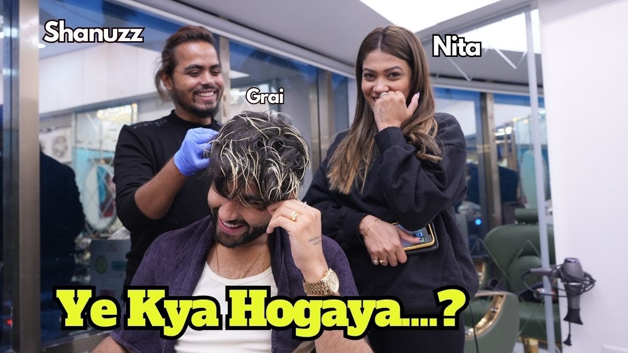 NITA NE DIYA HAIR COLOUR IDEA GRAI KE LIYE...| Shanuzz Salon