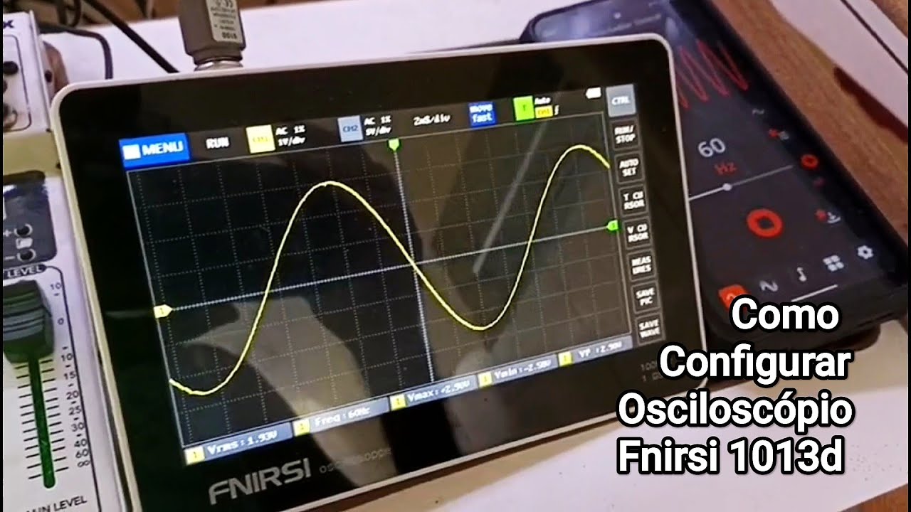 Como Configurar Osciloscópio Fnirsi 1013d  👉 Por RUDAH 