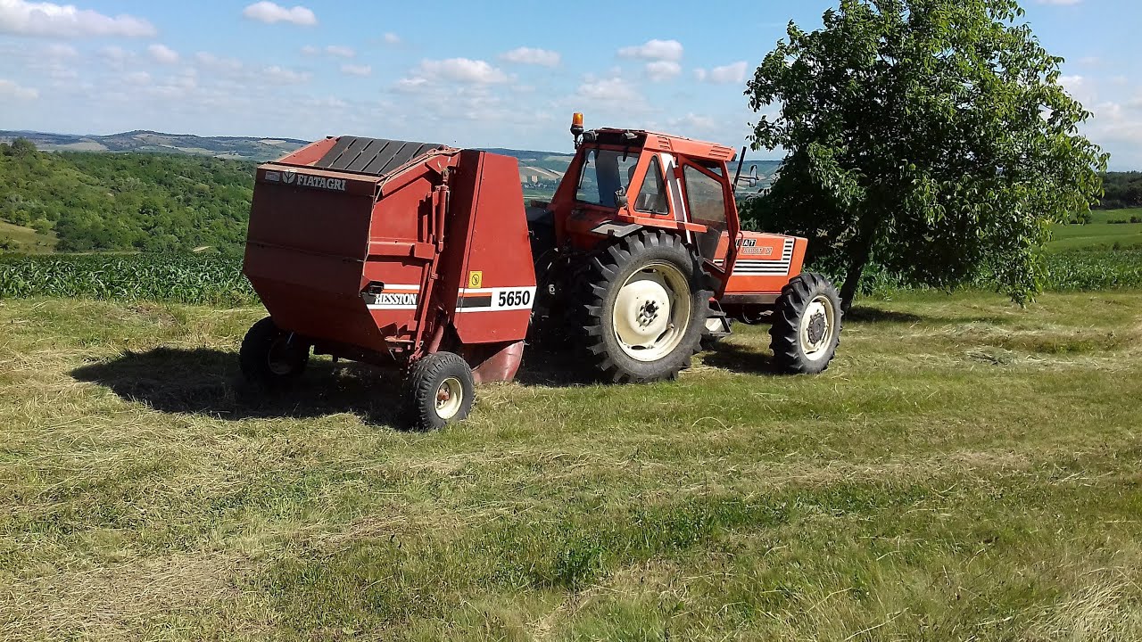 Bálázás Hesston5650 fiatagri,Fiat someca 880dt , sorozat 2-rèsz!!!!@Tanya