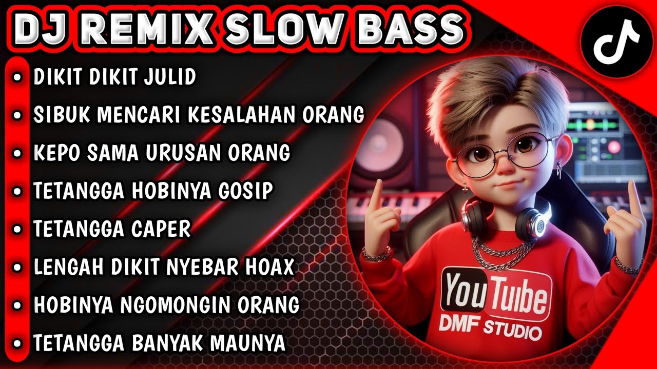 DIKIT DIKIT JULID🎧 || DJ REMIX SLOW BASS TERBARU 2025 || SINDIRAN PEDAS🔥🔥 #dmfstudio  #djremix