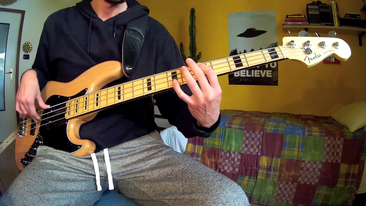 Daniele Silvestri - Gino e l'Alfetta (BASS COVER with FENDER JAZZ BASS AMERICAN ELITE 4NT)