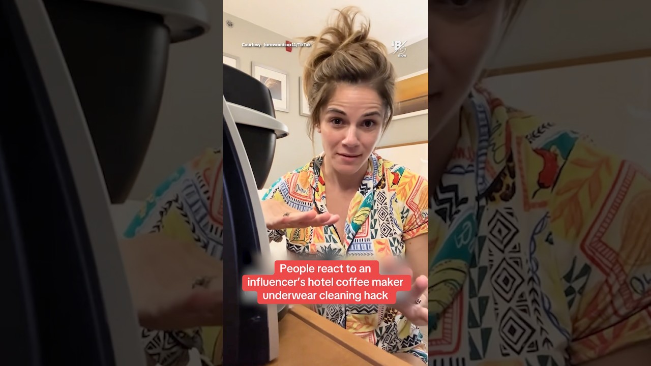 People react to an influencer&rsquo;s hotel coffee maker underwear cleaning hack