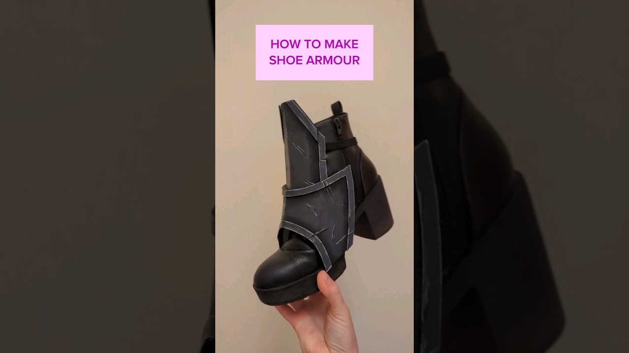 How I made shoe armour for Leona cosplay #diycrafts #tutorial
