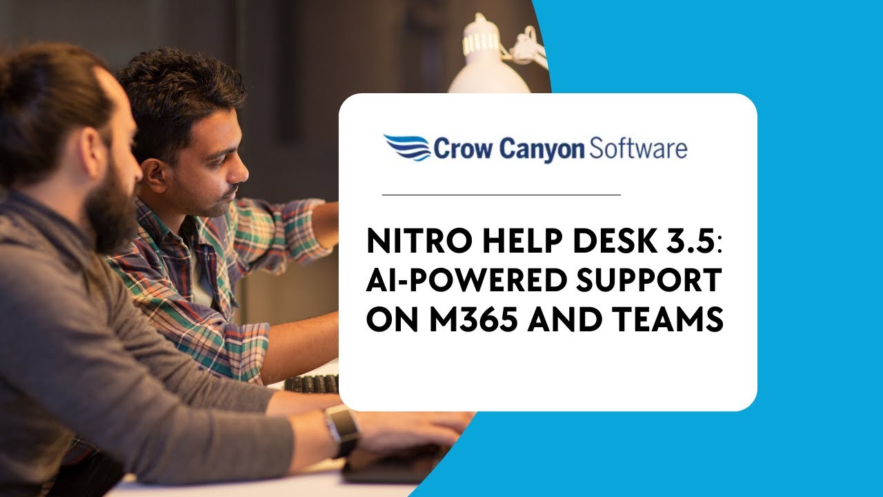 IT Trouble Ticket System: NITRO Help Desk 3.5 – AI powered Support on M365 and Teams