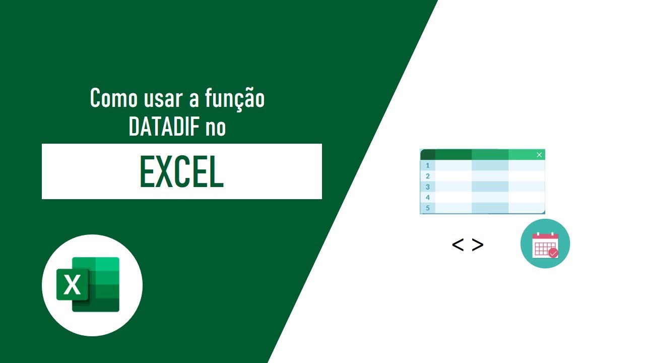 Como Usar a Fun&ccedil;&atilde;o DATADIF no Excel