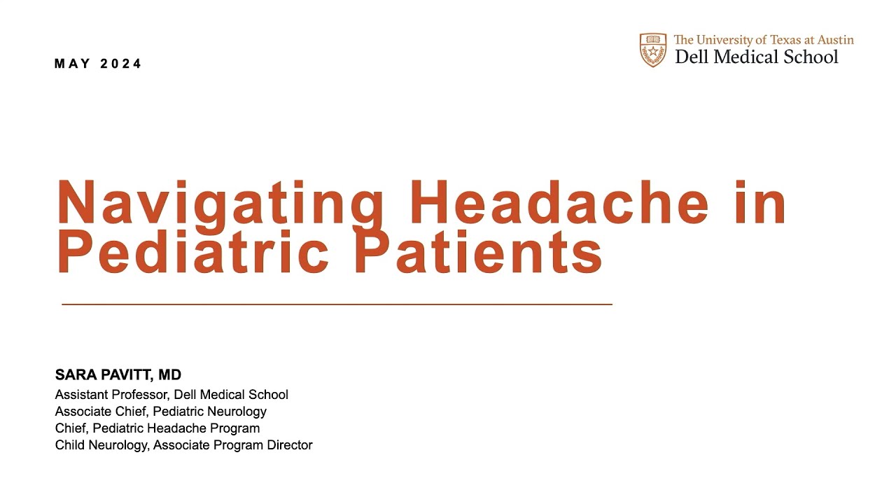 Navigating Headache in Pediatric Patients