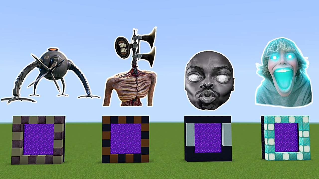 Never Make A Portal To SCP Whish I Knew SirenHead Omnidriod SCP 67 In Minecraft 