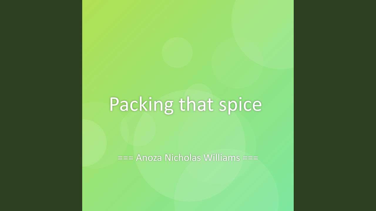 Packing that spice