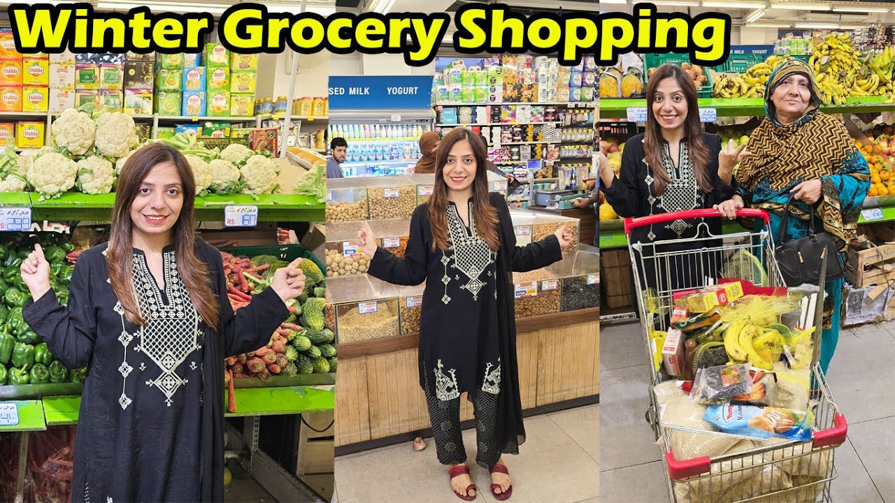 Iss Mushkil Halaat Mein Winter Grocery Shopping Kitne Ki ?Aur Sab Ke Le Kya Liya ? | AyeshaLifestyle